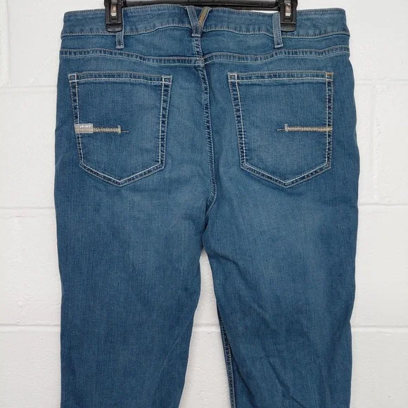 Ariat Rebar Perfect Rise Boot Jeans Womens Size 20WR Malibu Blue Riveter - Picture 5 of 16